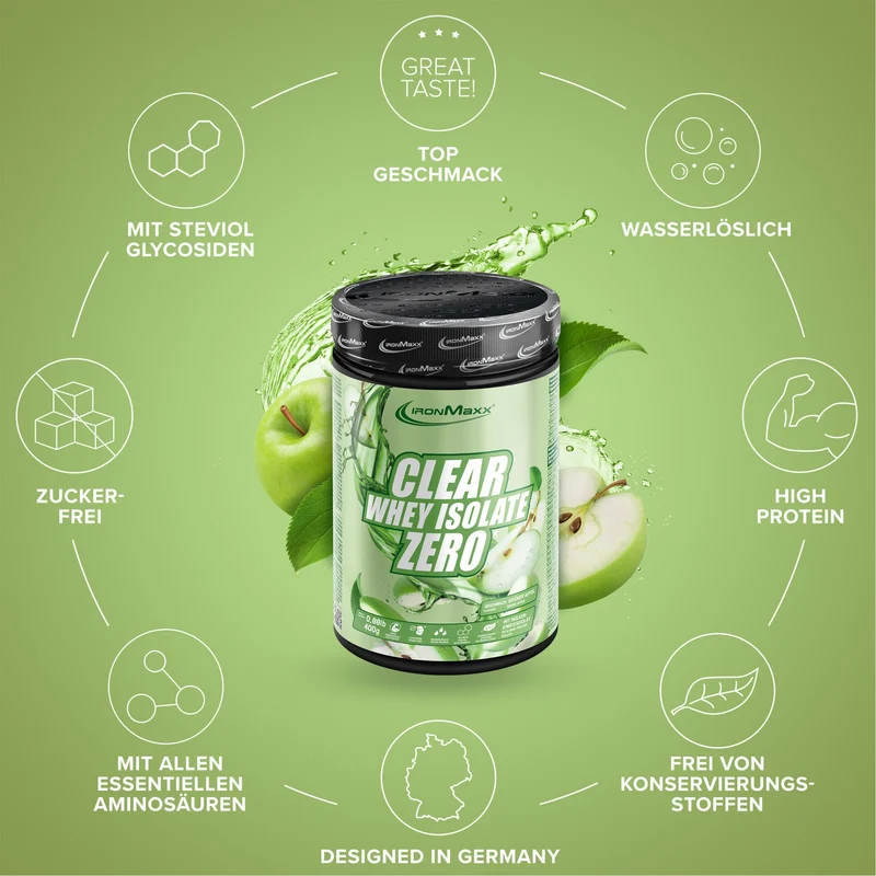 Clear Whey Isolate ZERO (400g) - Green Apple