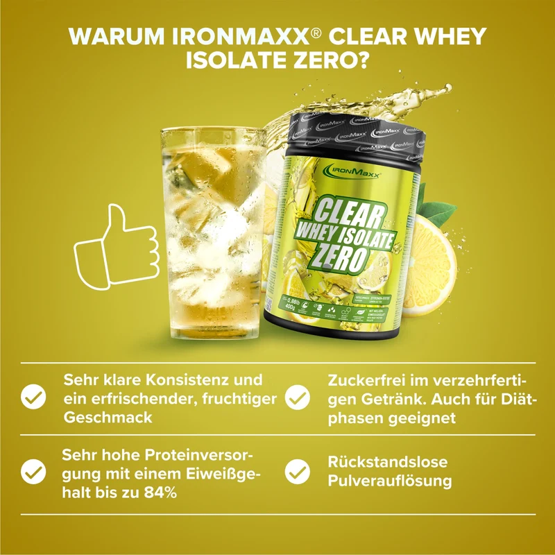 Clear Whey Isolate ZERO (400g) - Lemon Ice Tea