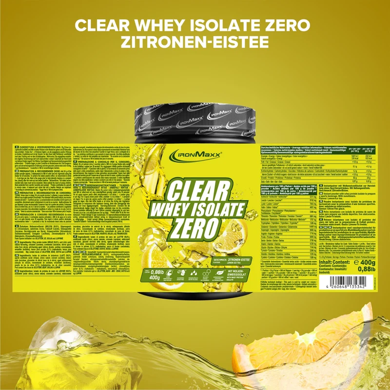Clear Whey Isolate ZERO (400g) - Lemon Ice Tea
