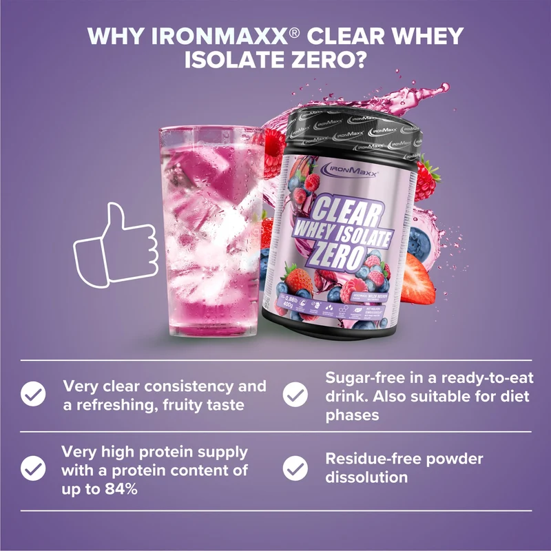 Clear Whey Isolate ZERO (400g) - Wild Berries