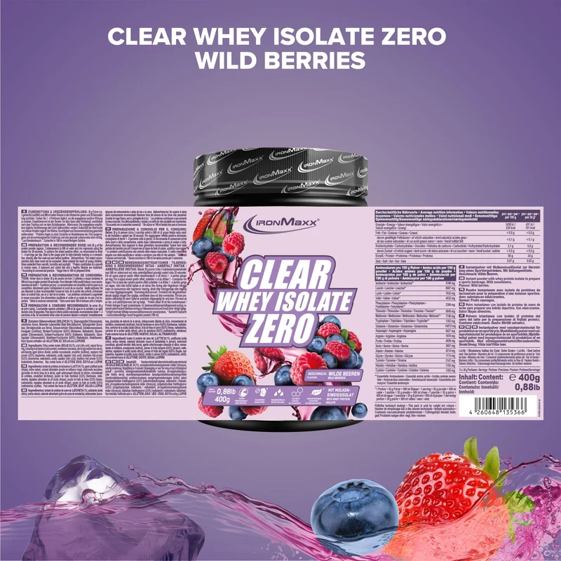 Clear Whey Isolate ZERO (400g) - Wild Berries