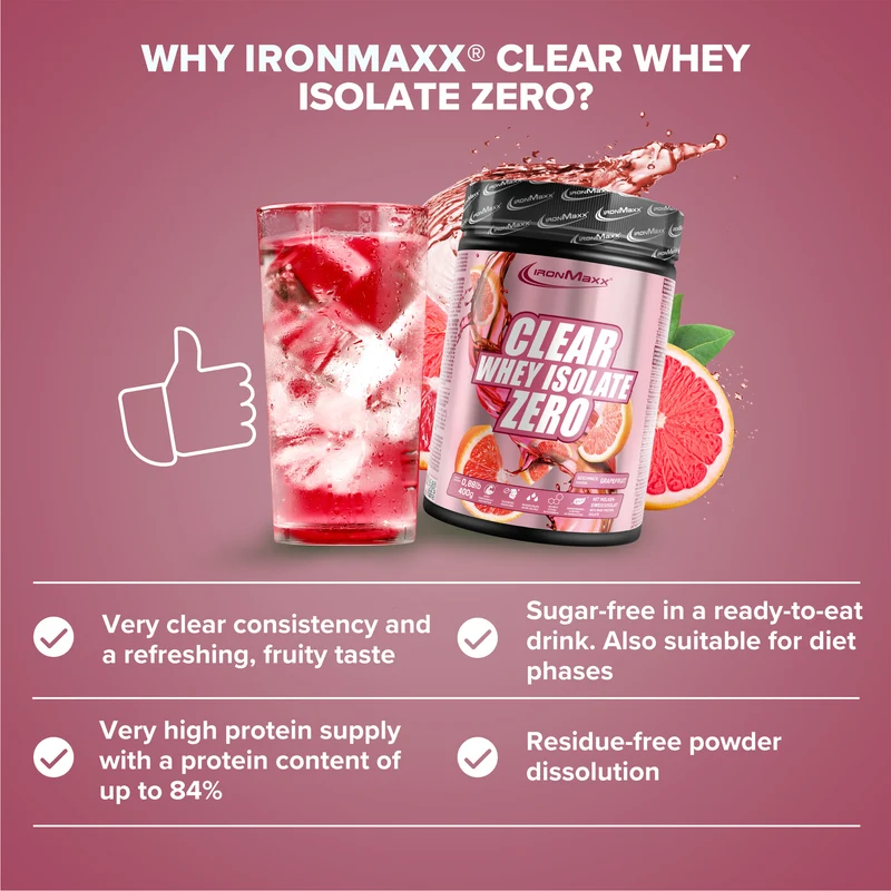 Clear Whey Isolate ZERO (400g) - Grapefruit