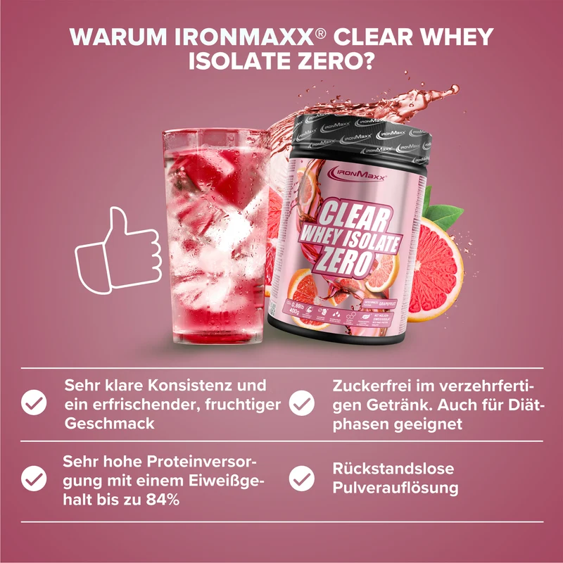 Clear Whey Isolate ZERO (400g) - Grapefruit