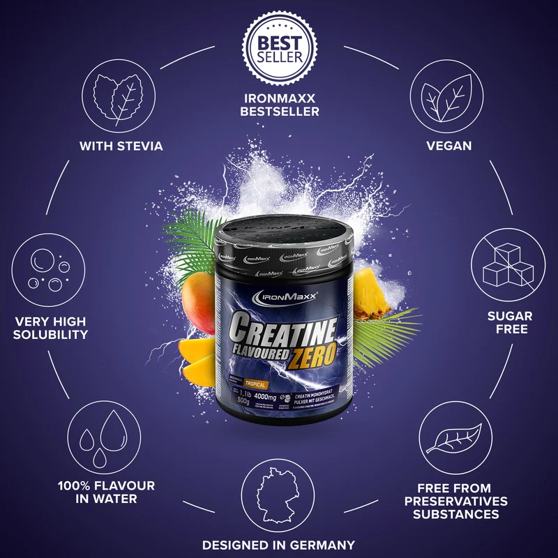 Creatine Flavoured Zero (250g) - Tropical