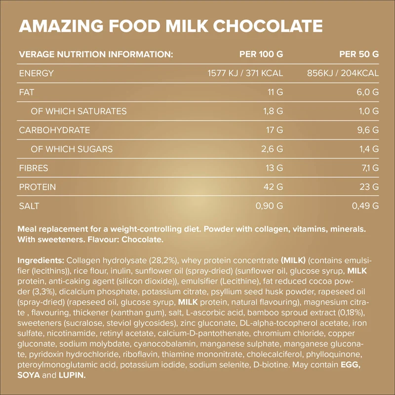 Amazing Food (330g) - Milk Chocolate