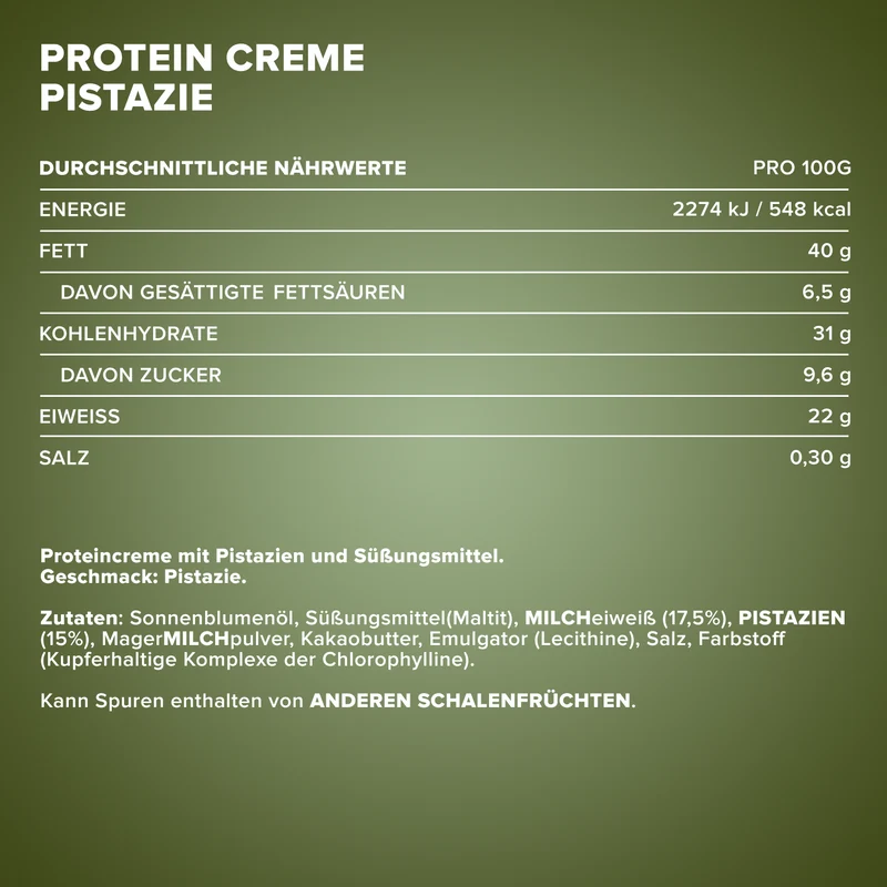 Protein Creme (200g) - Pistachio
