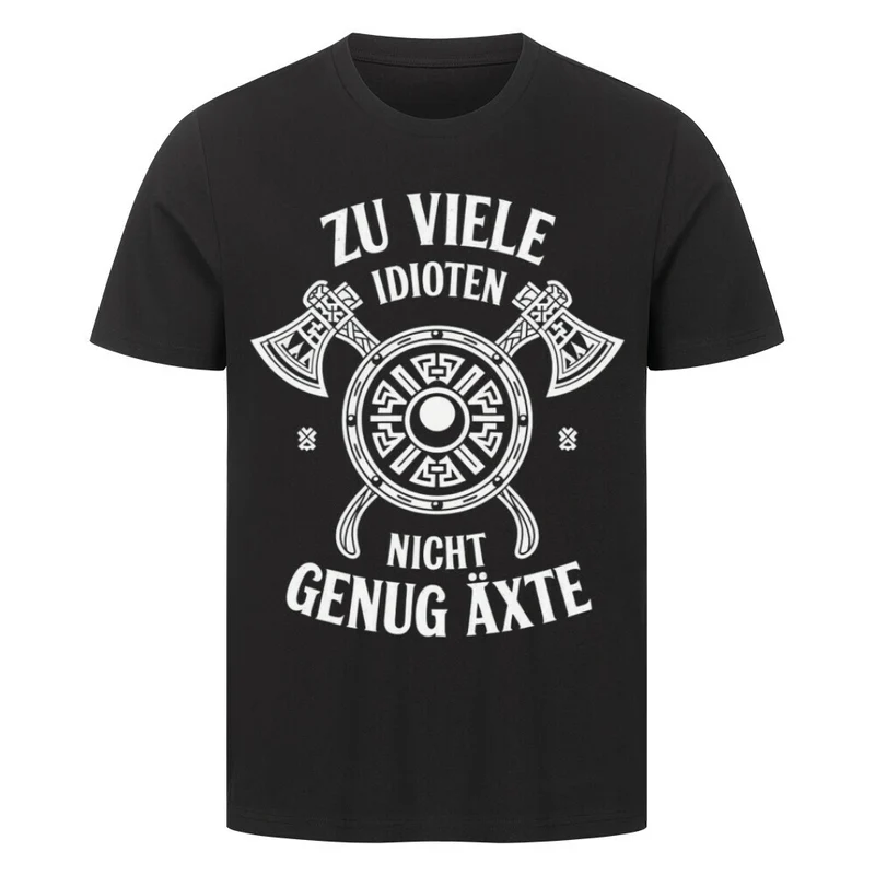 Zu viele Idioten - Herren Shirt