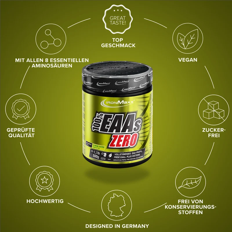 100% EAAs Zero (500g) - Lemon Icetea