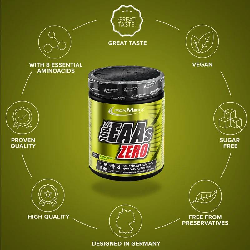 100% EAAs Zero (500g) - Lemon Icetea