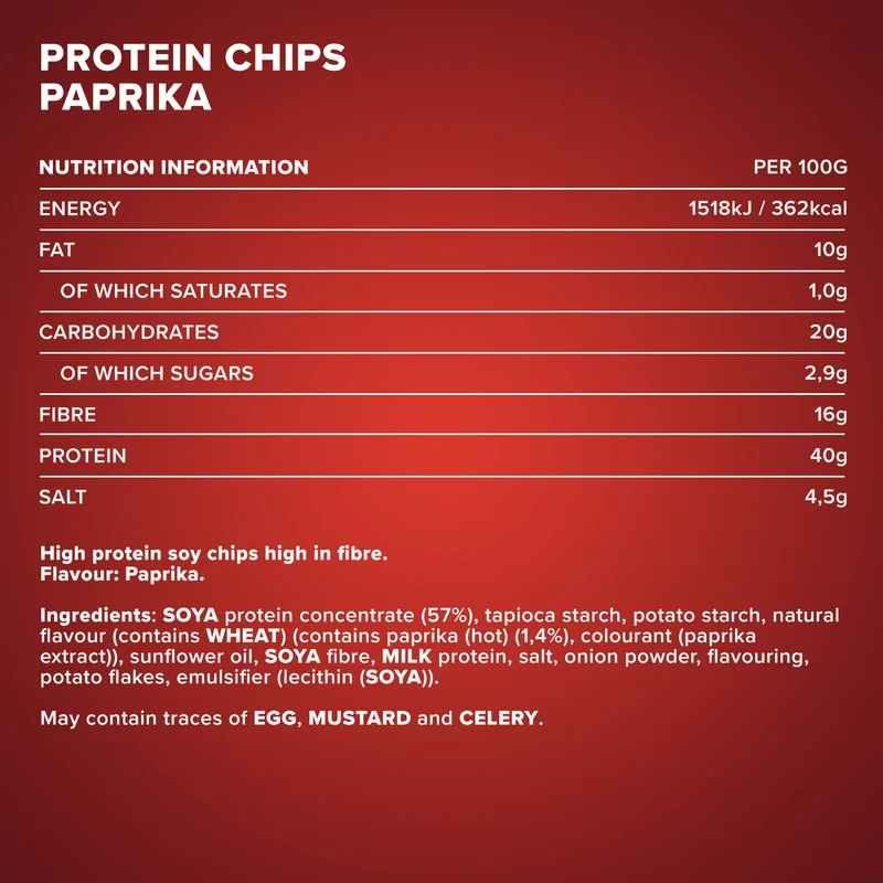 Protein Chips 40 (50g) - Paprika