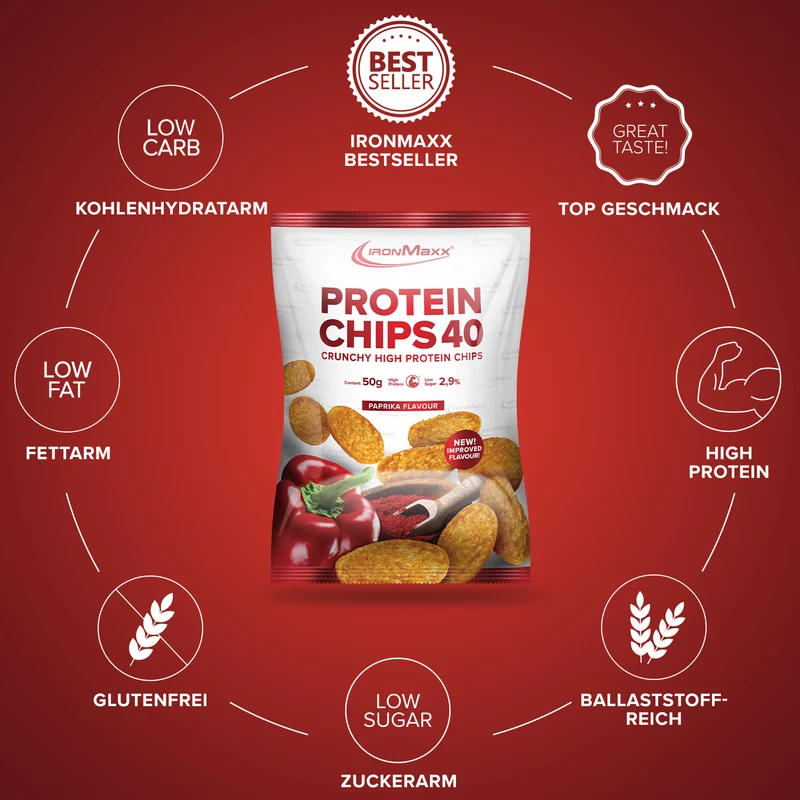 Protein Chips 40 (50g) - Paprika