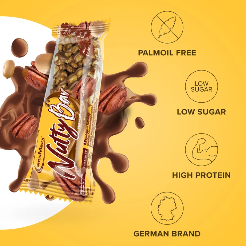 Nutty Bar (40g) - Pecan Caramel Milk Chocolate