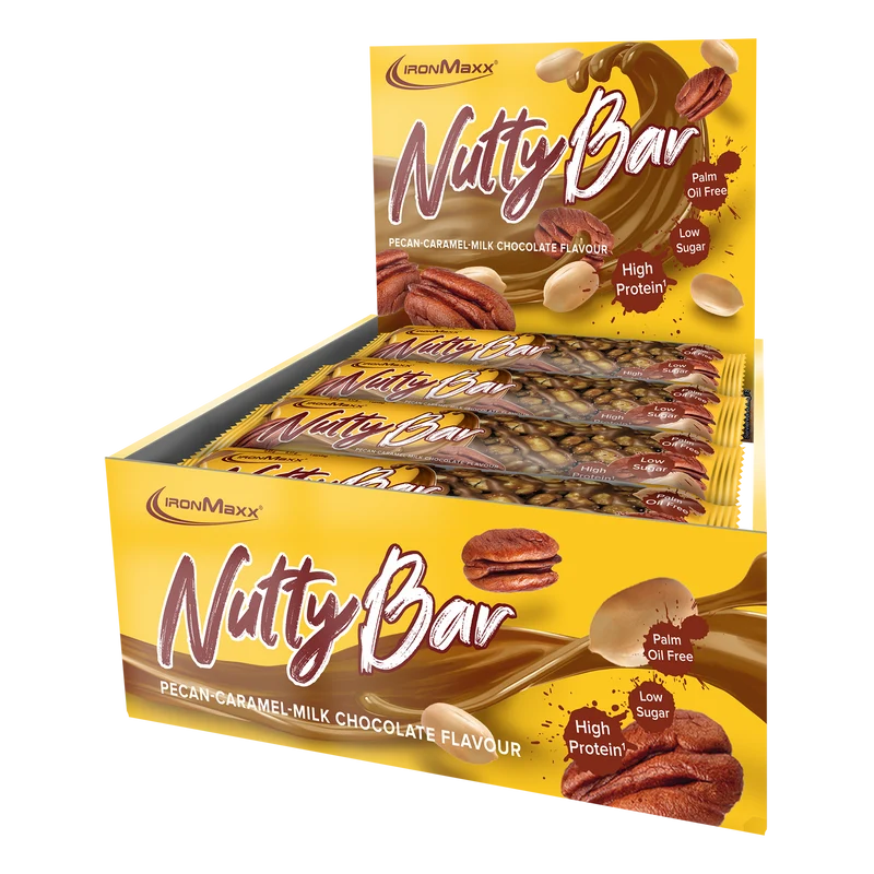 Nutty Bar (12x40g) - Pecan Caramel Milk Chocolate