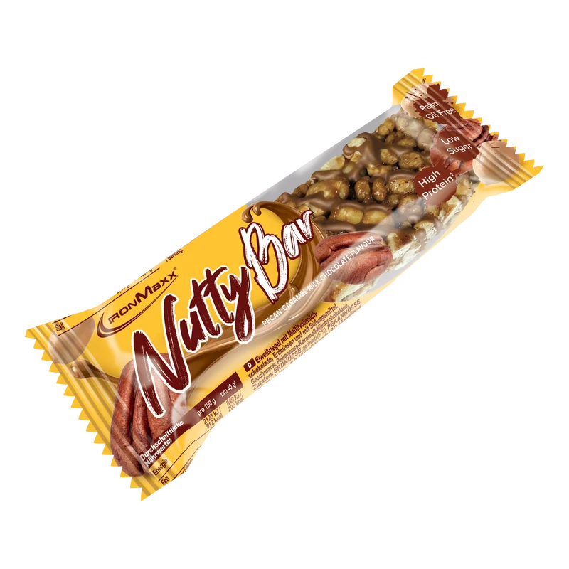 Nutty Bar (12x40g) - Pecan Caramel Milk Chocolate