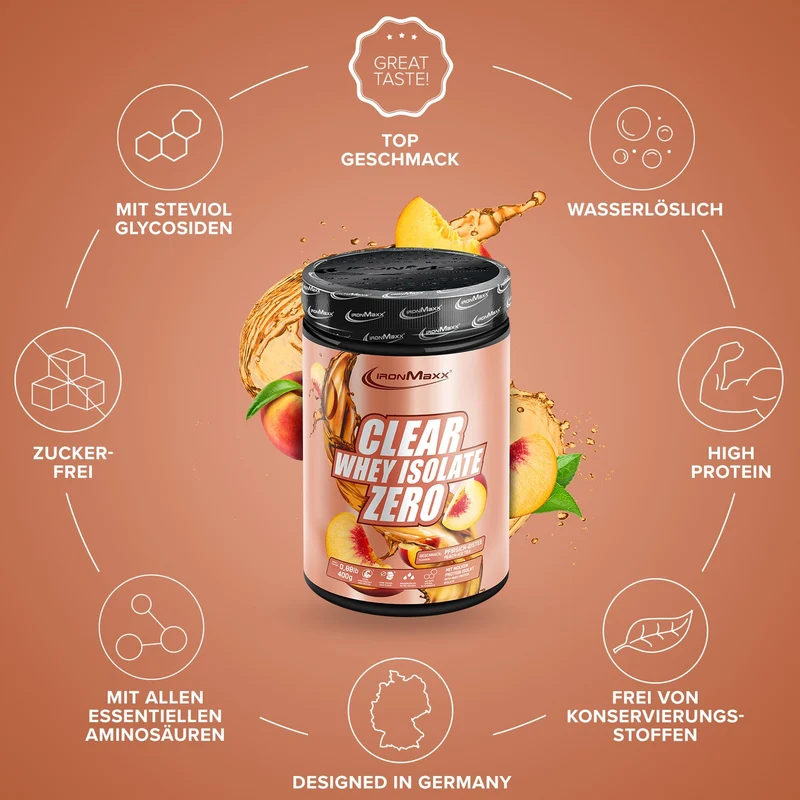 Clear Whey Isolate ZERO (400g) - Peach Ice Tea