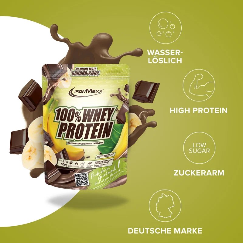 100% Whey Protein (500g) - Banana Choc