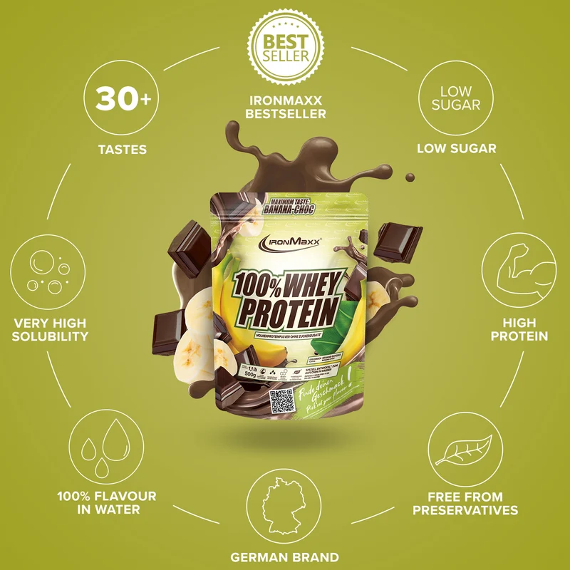 100% Whey Protein (500g) - Banana Choc