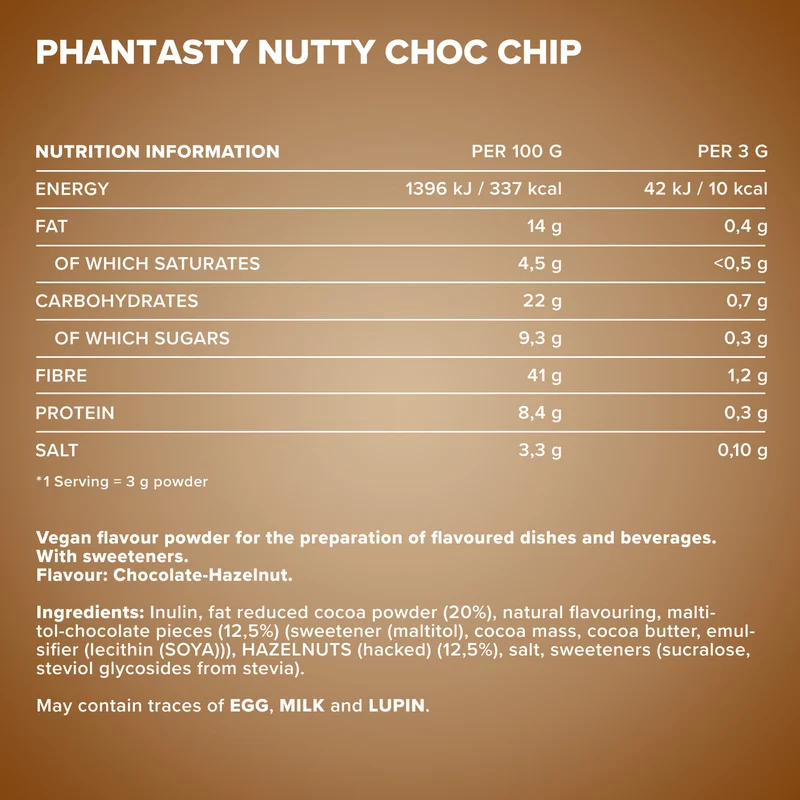 Phantasty (250g) - Nutty Choc Chip