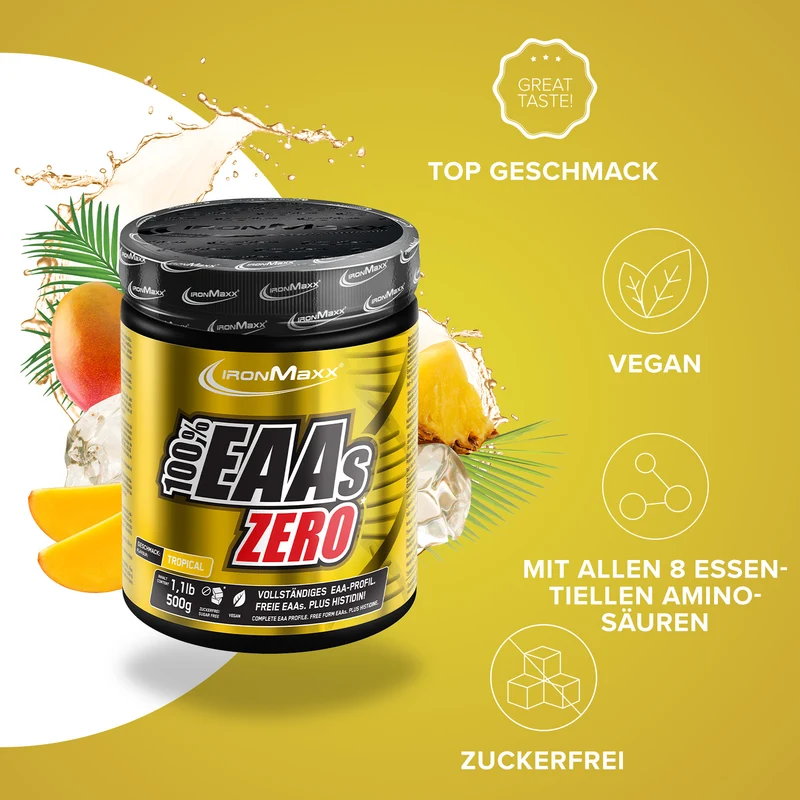 100% EAAs Zero (500g) - Tropical
