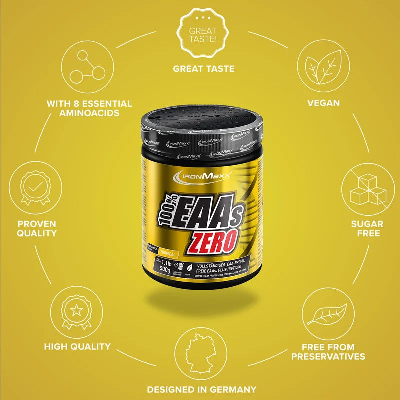100% EAAs Zero (500g) - Tropical