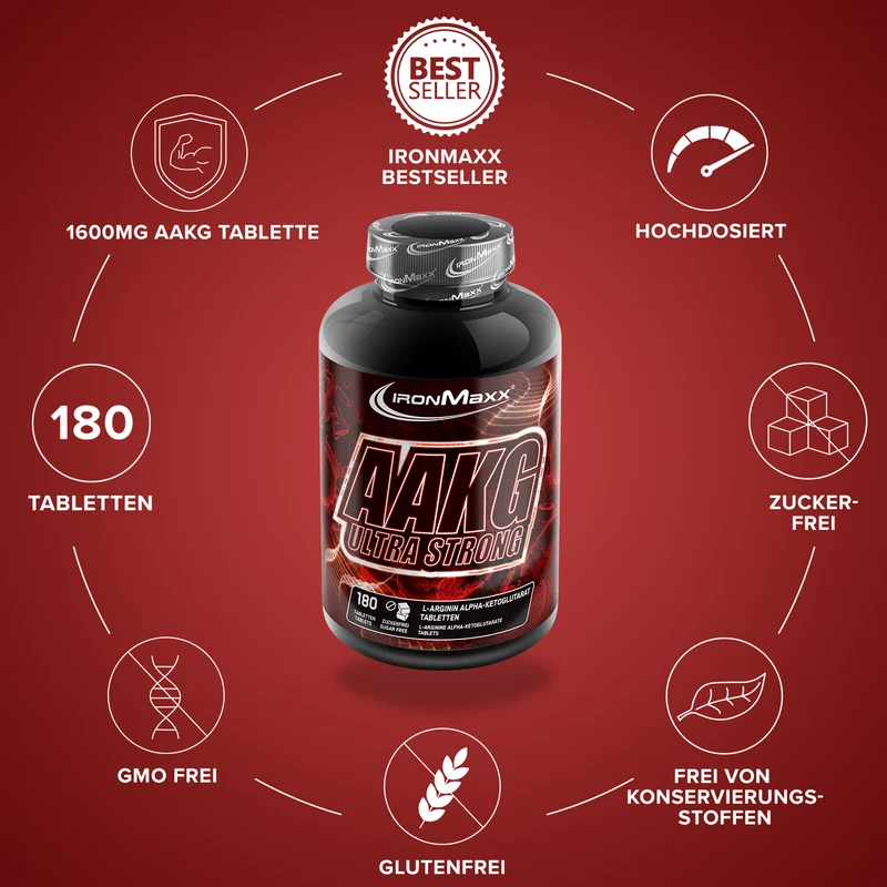 AAKG Ultra Strong - 180 Tabletten