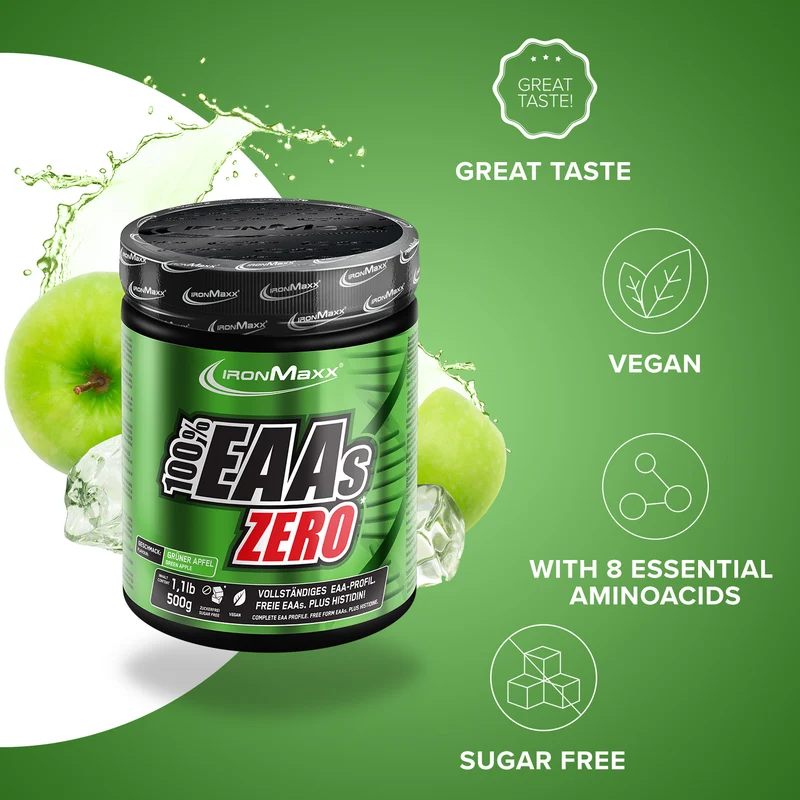 100% EAAs Zero (500g) - Green Apple