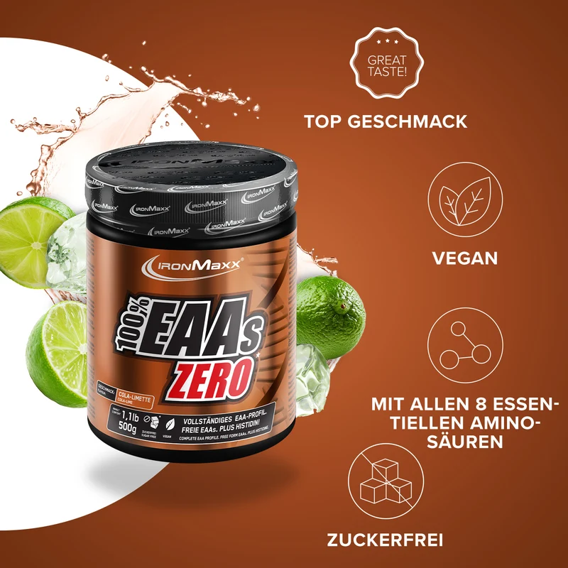 100% EAAs Zero (500g) - Cola Lime