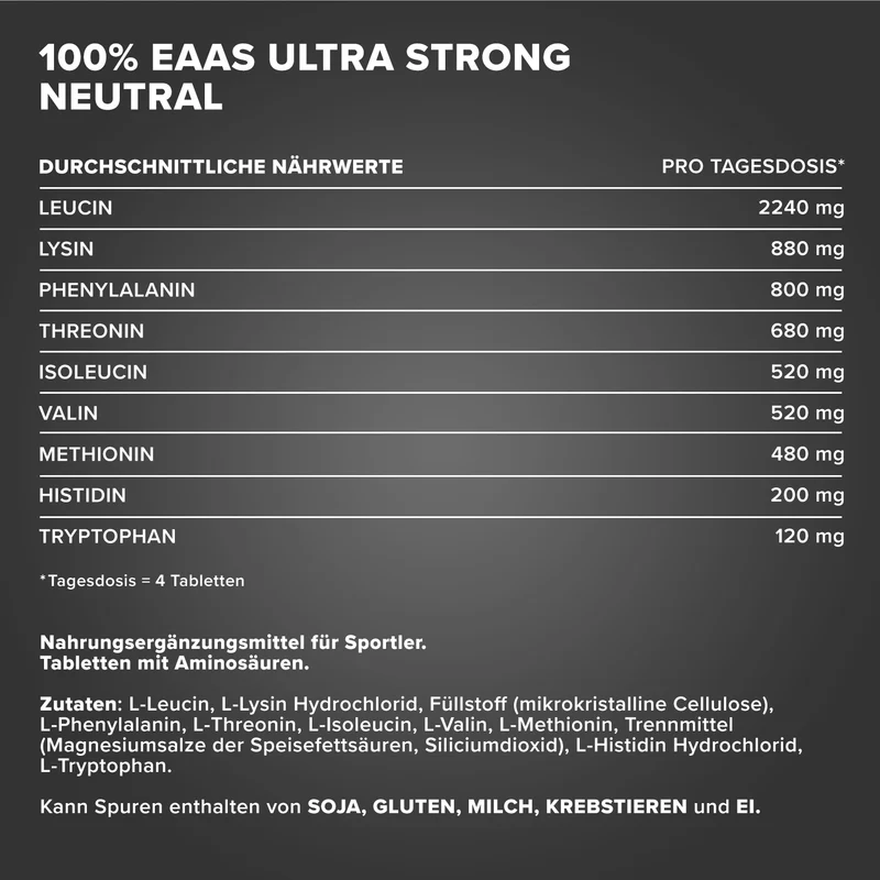 100% EAAs Ultra Strong - 90 Tabletten