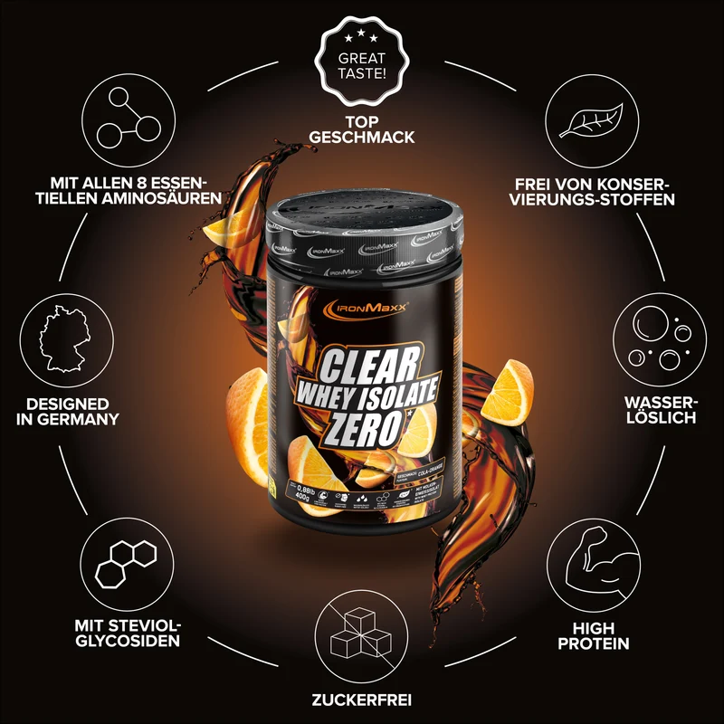 Clear Whey Isolate ZERO (400g) - Cola Orange