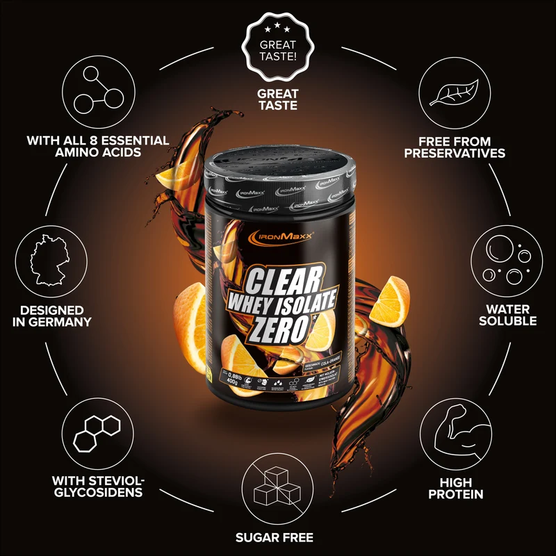 Clear Whey Isolate ZERO (400g) - Cola Orange