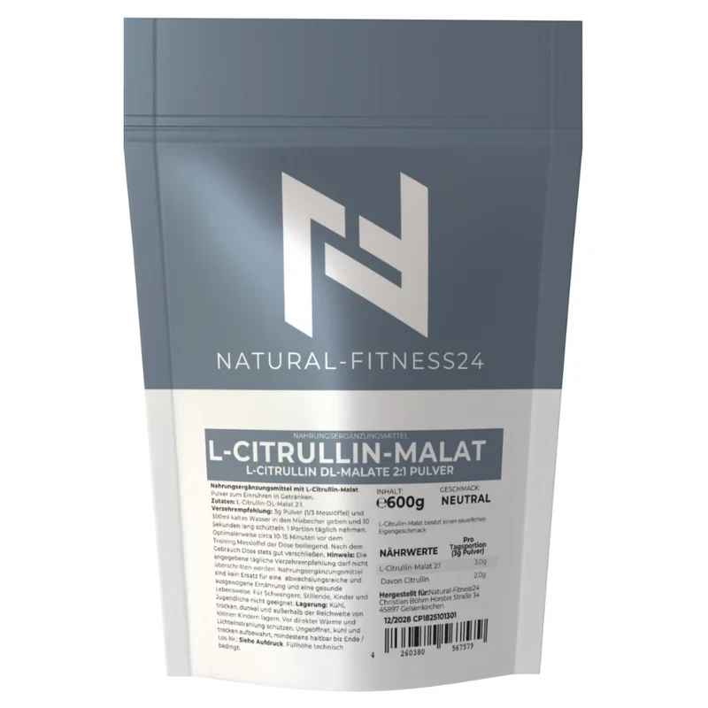L-Citrullin-Malat Pulver 600g – Neutral