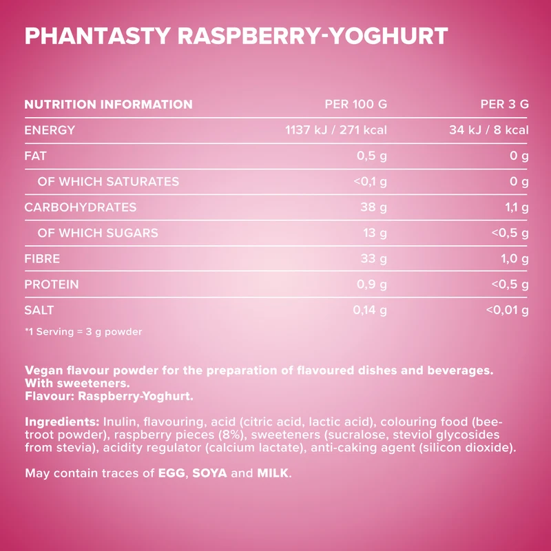 Phantasty (250g) - Raspberry Yogurt