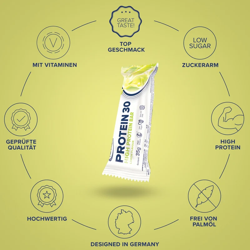 Protein 30 Protein Riegel (24x35g) - Lemon