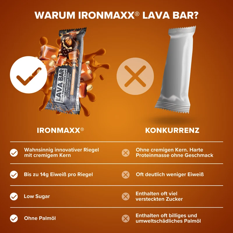 Lava Bar Protein Riegel (40g) - Caramel Fudge Brownie