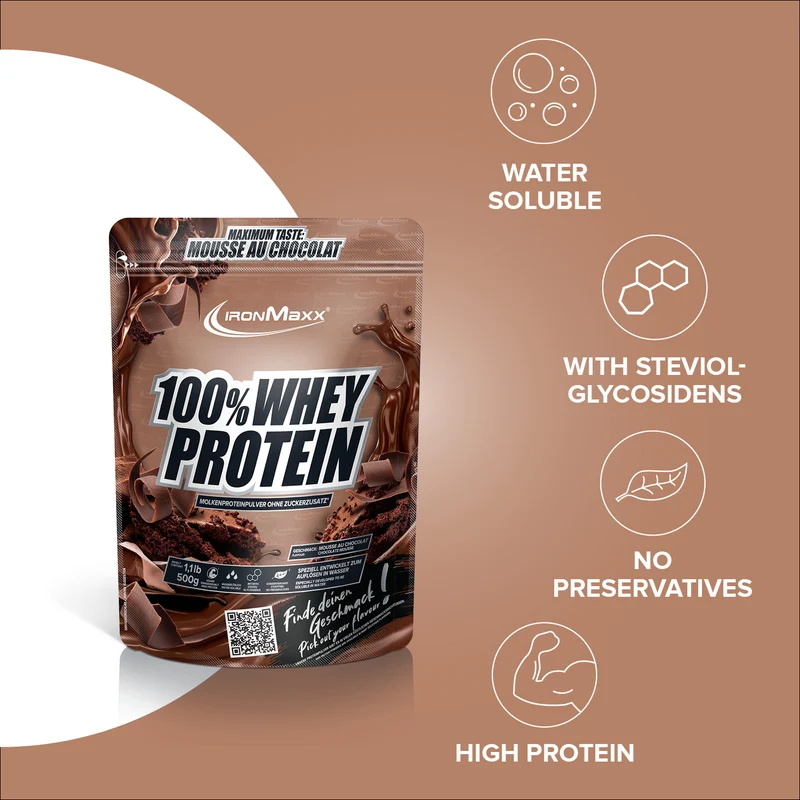 100% Whey Protein (500g) - Mousse Au Chocolat