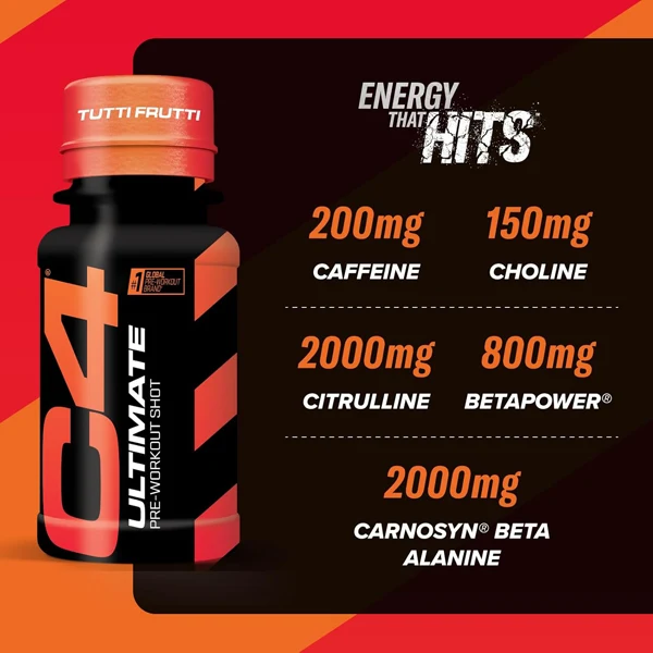 Cellucor C4 ULTIMATE SHOT, 60 ml Flasche