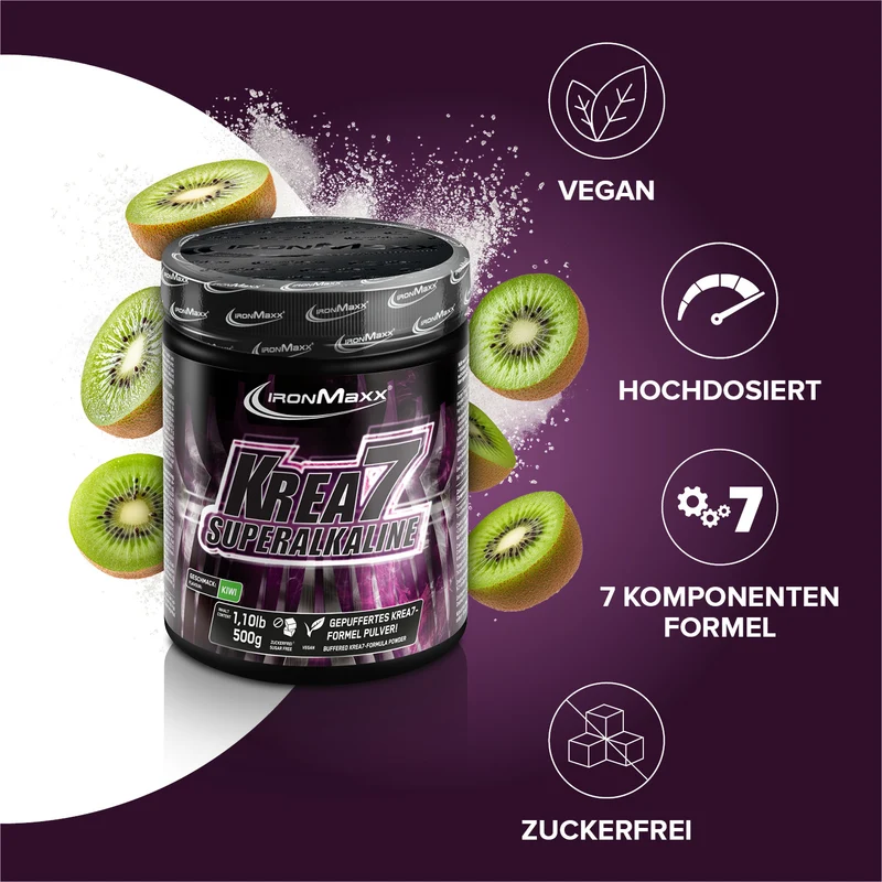 Krea7 Superalkaline Powder (500g) - Kiwi