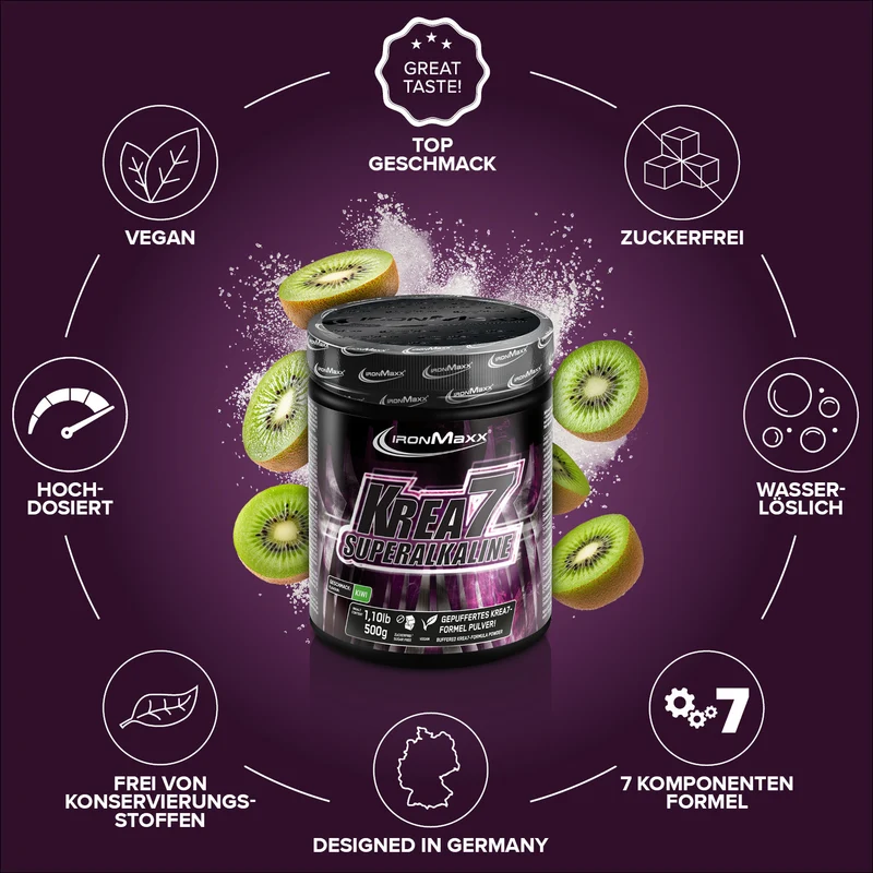 Krea7 Superalkaline Powder (500g) - Kiwi