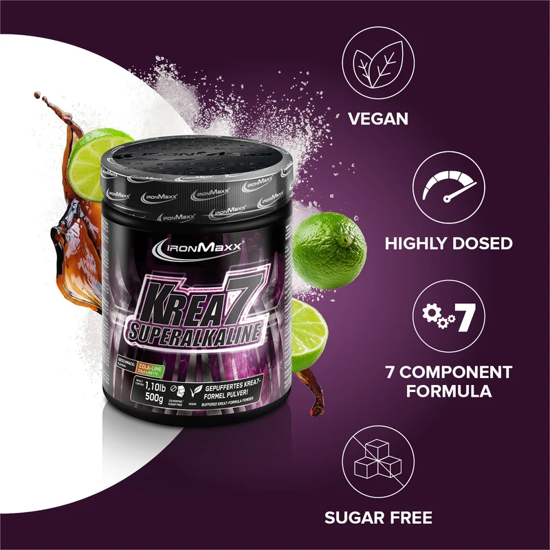 Krea7 Superalkaline Powder (500g) - Cola Limette