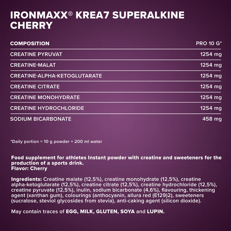 Krea7 Superalkaline Powder (500g) - Kirsche