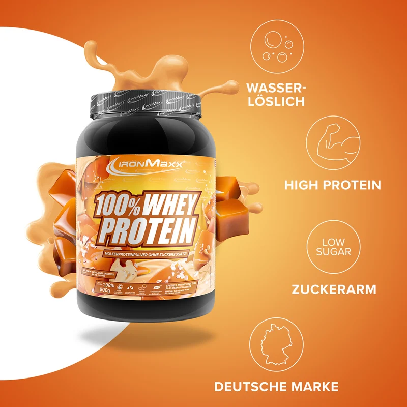 100% Whey Protein (900g) - Salted Caramel