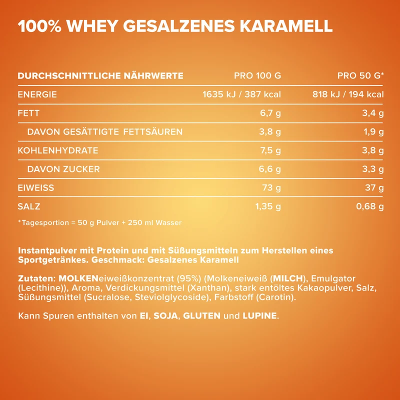 100% Whey Protein (900g) - Salted Caramel