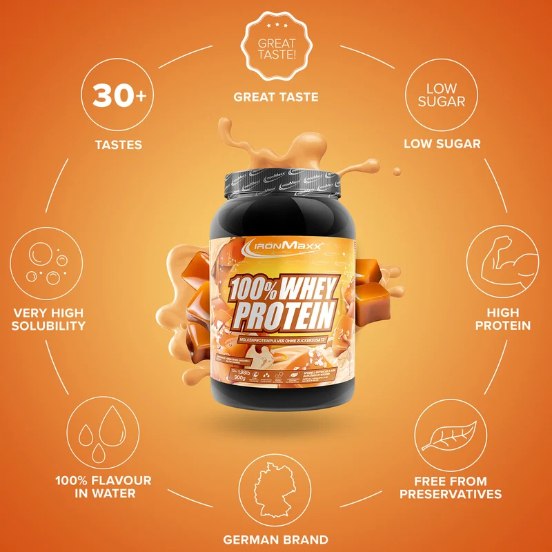 100% Whey Protein (900g) - Salted Caramel