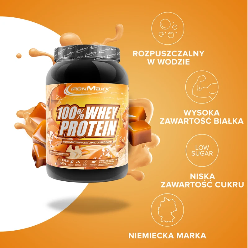 100% Whey Protein (900g) - Salted Caramel