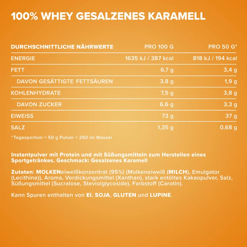 100% Whey Protein (2350g) - Salted Caramel