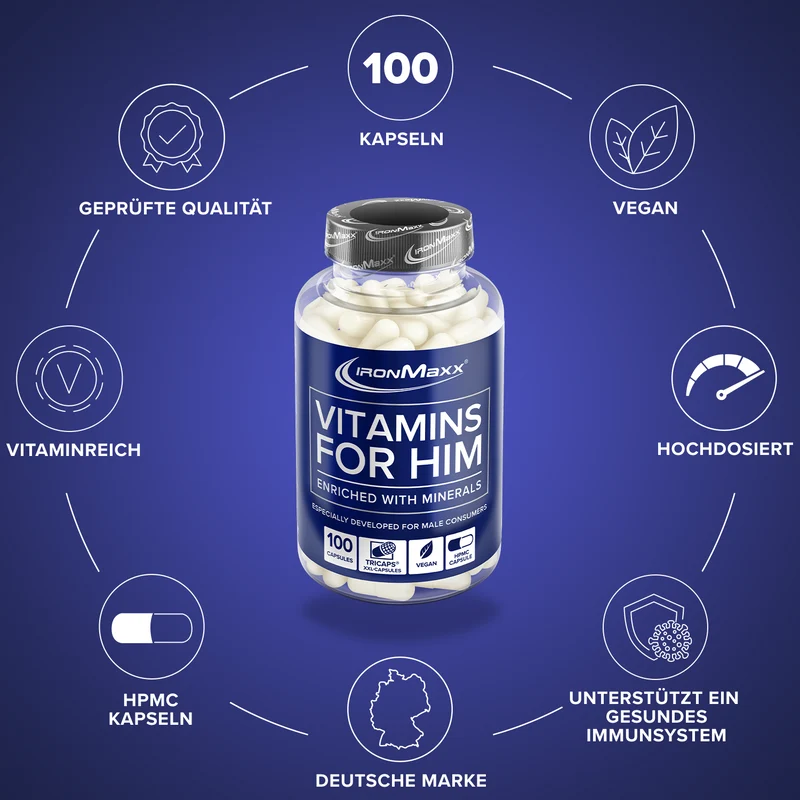 Vitamins For Him - 100 Kapseln