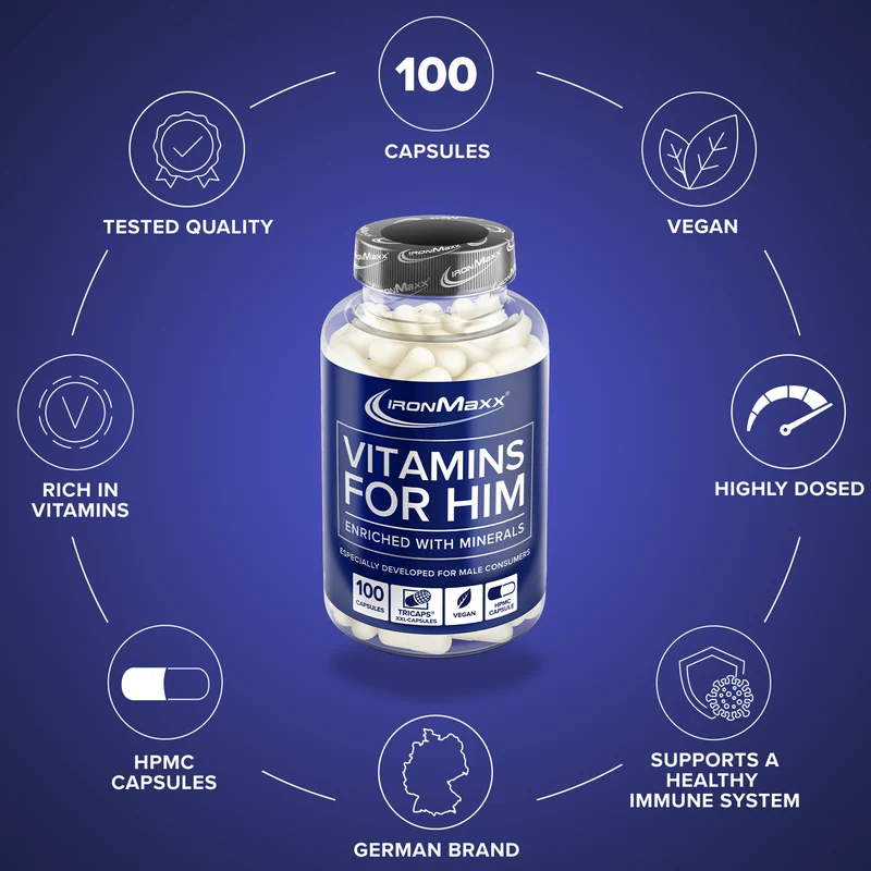 Vitamins For Him - 100 Kapseln