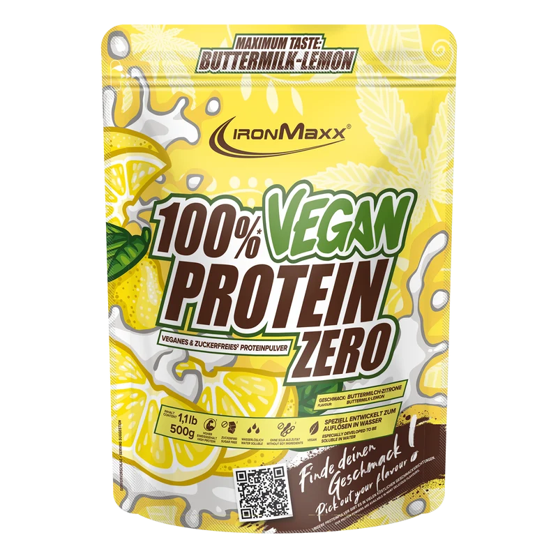 100% Vegan Protein Zero (500g) - Buttermilk Lemon