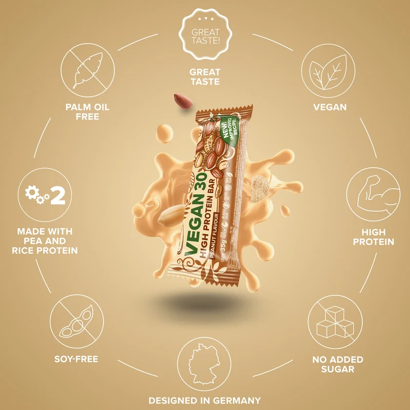 Vegan 30 Protein Riegel (35g) - Peanut