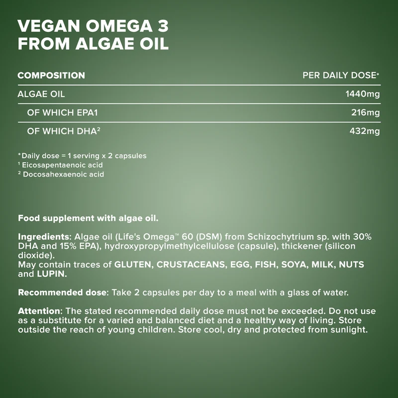 Vegan Omega 3 - 60 Kapseln